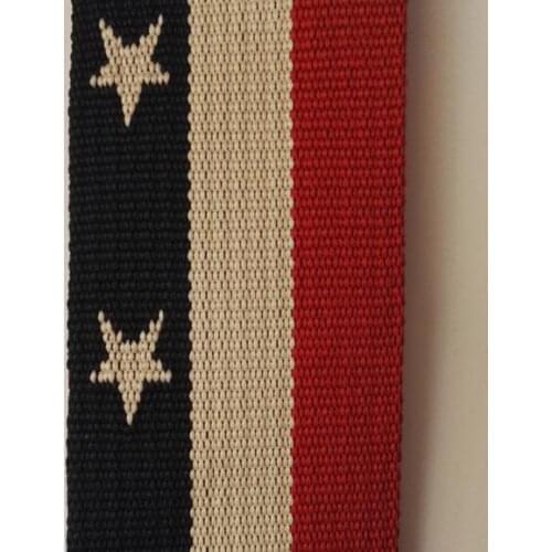 50Yards/Bag Popular stars pattern, jacquard colored stripe ribbon 38mm