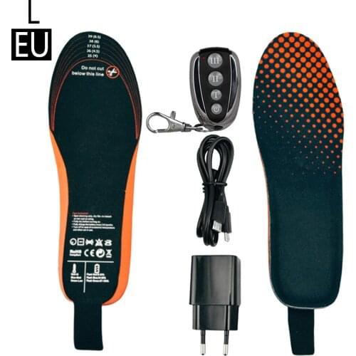 Winter Rechargeable Heating Shoe Insole With Remote Control 1800mAh Lithium Battery Heated Foot Warmer Sock Pad Mat Dropshipping