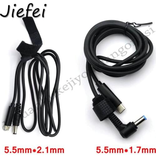 1-20Pcs New High quality USB Type C PD Power Adapter Converter to ( 5.5*1.7 )/( 5.5*2.1 ) Dc Plug Charging Cable Cord