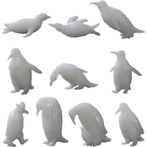 10 Shapes Silicone Mini Penguin Modeling Resin Mold Resin Jewelry Fillings Craft AXYD