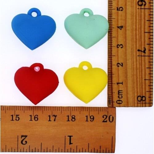 10 pcs 3D Pure Color Red/Blue/Green/Yellow Keyrings Keychains Necklace Fit DIY Craft Accessories