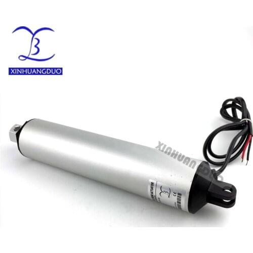 50mm 2 inch stroke, 50~200N thrust , 45~230mm / s high speed 12 or 24 VDC electric mini linear actuator micro design