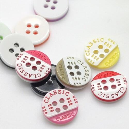 Free Shipping Wholesale 1000pcs/lot Color Shirt Deduction Resin Flatback Button Childrens Buttons Clothing Accessories DIY CH02