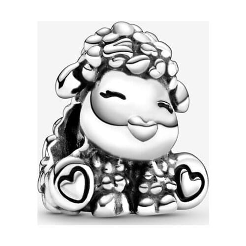 Free Shipping Authentic 925 Sterling Silver Patti the Sheep Charm Fit Original Original Bracelet For Women DIY Jewelry S925 Bead