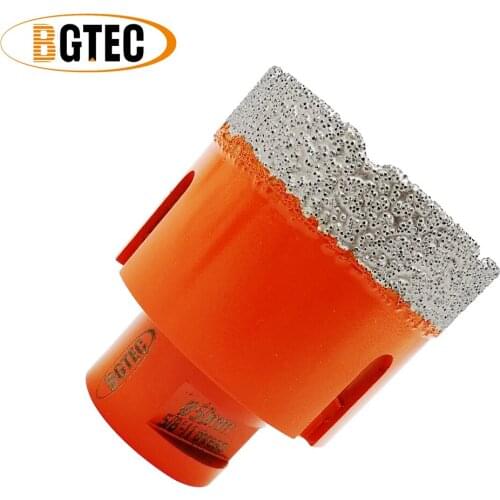 BGTEC 1pc 50mm Vacuum brazed Diamond Drilling Core Bits 5/8-11 Thread crown porcelain tile Drill Bits granite, marble Hole Saw