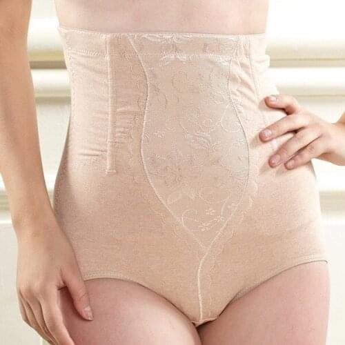 Plus Size Shapewear Panties Womens High Waist Tummy Body Shaper Slimming Briefs Pants Breathable Women Waist Trainer Underwear