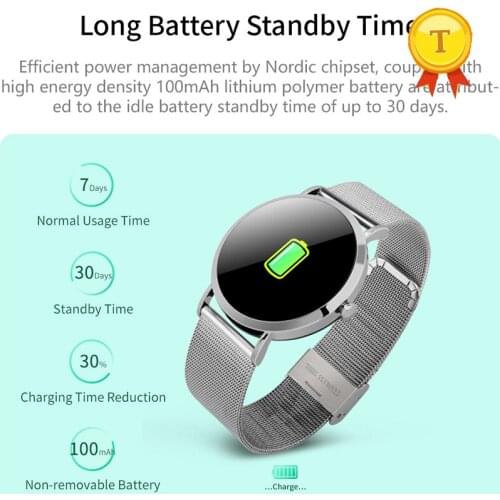 2019 Color Display long standby Smart Bracelet Heart Rate Monitor Fitness Tracker Blood Pressure Band IP68 Waterproof Smart band
