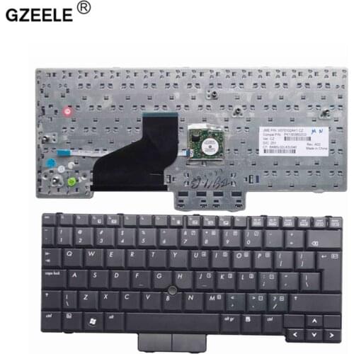 GZEELE Laptop Keyboard FOR HP 2530 2530P 2533T New Keyboard black New English layout UI With pointing sticks