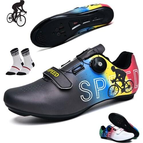 Pro Cycling Shoes Men Mountain Bike Sneakers Breathable Self-locking Sapatilha Ciclismo Mtb Spd Superstar Riding Bicycle Shoes