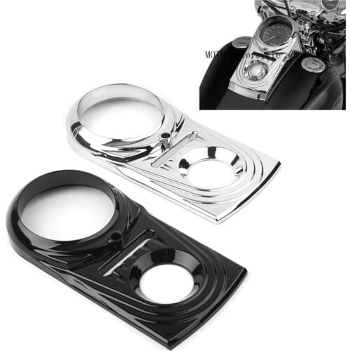 Motorcycle Chrome Dash Panel Insert Cover For Harley Softail FXDWG Dyna Models 1993-2015 Instrument cover