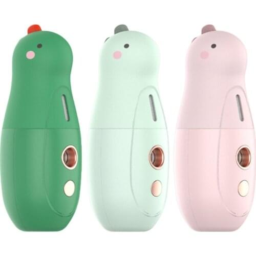 18ml Mini Cool Mist Humidifier, USB Personal Nano Facial Mister for Bedroom Travel Office, No Timing, 300mAh Battery