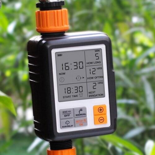 Large Screen Multifunctional Timing Watering Device Outdoor Garden Sprinkler Controller Intelligent Automatic Watering Timer