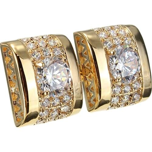 Mens Rectangle Business Shirt Cufflinks Brass Cuff Links Wedding Party Gift