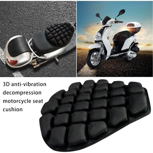 3D Decompression Motorcycle Seat Cushion Summer Electric Car Inflatable Air Cushion Cooling Down Seat Pad For Pressure Relief