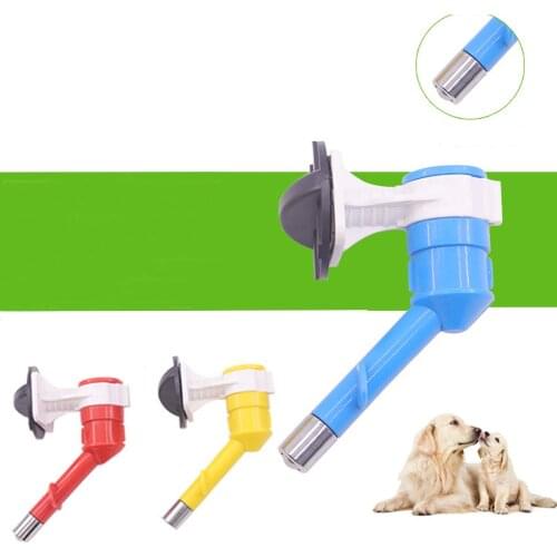 Pet Drinker Head Cat Dogs Hanging Water Bottle Dispenser Nozzle Puppy Waterer Feeder Small Pets Drinking Fountain Head