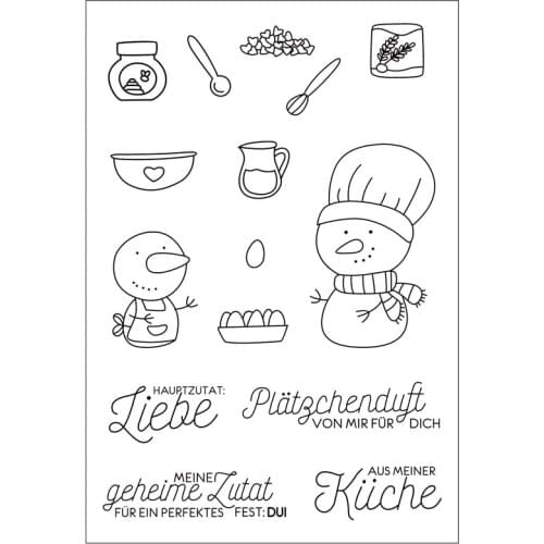 German word Transparent Clear stamp and cutting dies DIY Silicone Seals Scrapbooking /Card Making/Photo Album Decoration