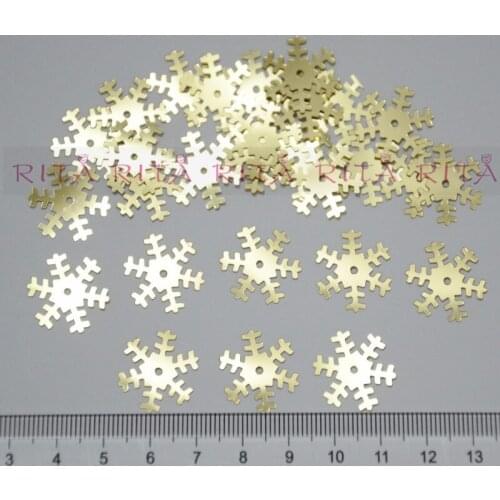 New!! 1000pcs 19mm Snowflakes Loose Sequin Paillette Sewing,Christmas Decoration, Kids DIY Garment Accessory SSZ123