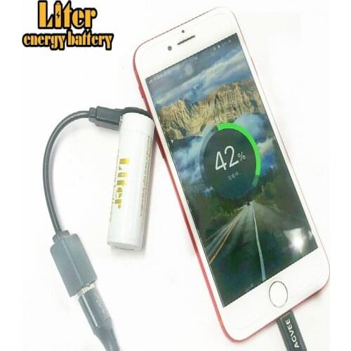 USB New products !! High Power 18500 battery 1800mah 3.7v usb diy power bank li-ion usb 18500 battery 1800mAh