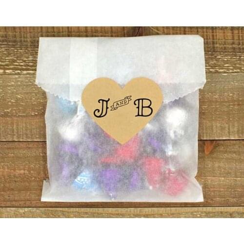 Personalized heart shaped wedding bridal shower conffee tea favor labels envelop seals tatto stickers birthday baby shower