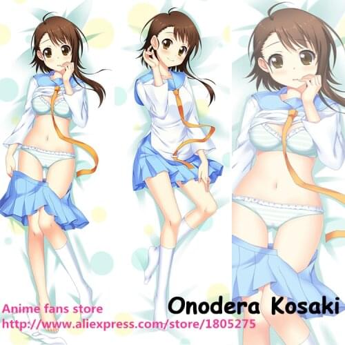 Hot sexy Japanese Anime Pillowcase Nisekoi Onodera Kosaki Cute Pillow Case decorative Hugging Body Bedding