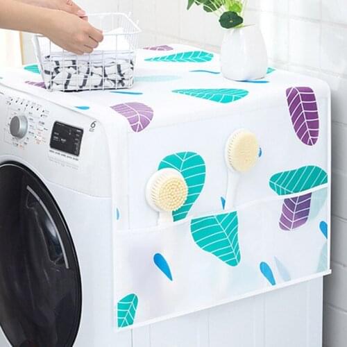 Dust Proof Cover Colorful Refrigerator Multipurpose Dust Cloth With Pocket Washing Machine Fridge Cover Household Home Storage