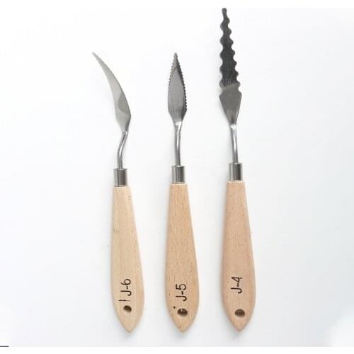 10 Model 1 pcs Single branch Special-shapedoil painting scraper pigment palette oil painting knife Texture knife Art Supplies