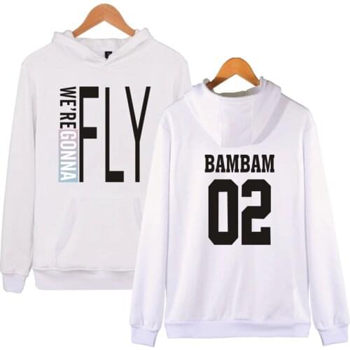 Luckyfridayf Kpop Got7 we are gonna fly Hoodie sweatshirts printed casual pocket long sleeve Women men Sweatshirt Pullover tops