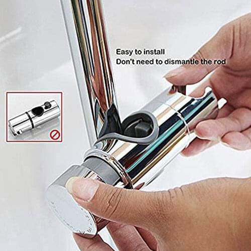 High Quality Shower Bracket Shower Rail Holder 19~25mm ABS Chrome Shower Head Holder Adjustable Bathroom Accessories Universal
