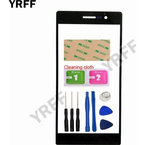 YRFF 5.0'' Mobile Touch Screen Outer Glass For HuaWei Ascend P7 Front Glass Panel Replacement