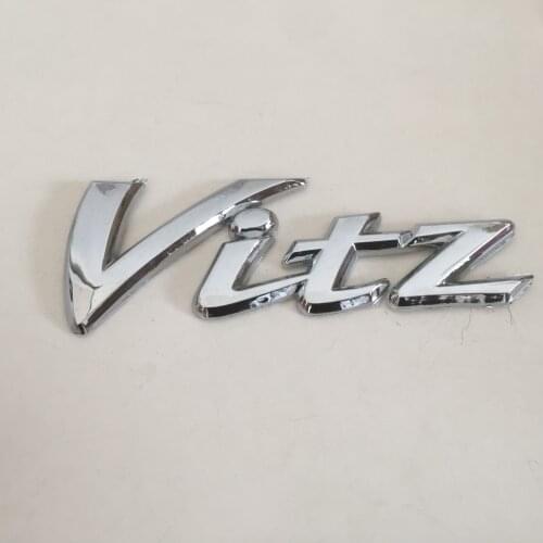 1pcs ABS Vitz car Letter Rear trunk Decals Emblem badge sticker Decal Car styling auto Accessories