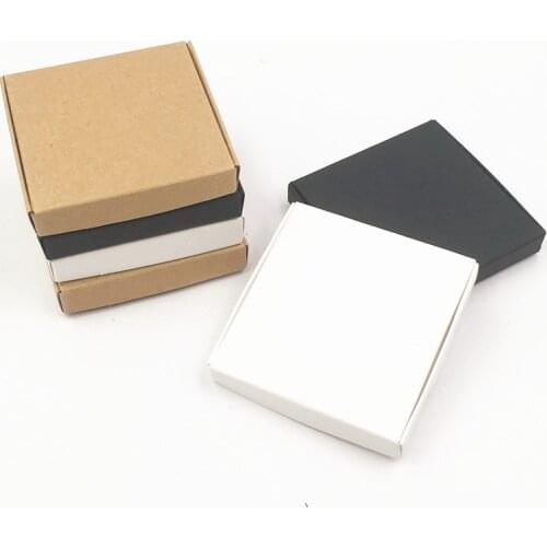 10Sets Necklace Bracelet Earrings Displays Box Jewelry Organizer Storage Gift Box Brown White Black 10Pcs Boxes With 10Pcs Cards