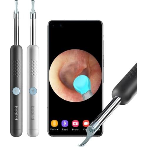 1080P WiFi Visual Ear Spoon Smart Wireless Otoscope Cleaning Tools Kit Ear Wax Removal Endoscope Otoscope Camera