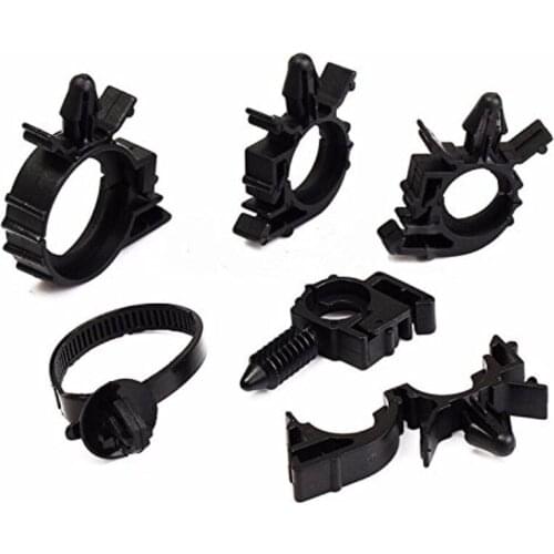 54x Car Nylon Assortments Retainer Mould Harness Wire Loom Routing Wire Clip Kit