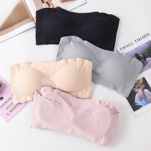 Bra For Women Strapless Bra invisible Sexy Bralette Top Seamless Wireless Push Up Padded Breast With Two Free Straps Lingerie