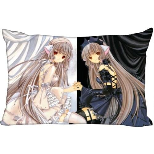Chobits Anime Pillowcase 45x35cm(One Side)Rectangle Zipper Pillow Case Print Throw Wedding Decorative Pillowcase Cover 01-11