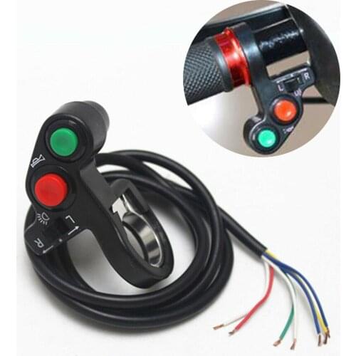 Black Motorcycle Turn Signal Light Horn Control Switches Headlight Head Light Lamp Accessories Switch Universal