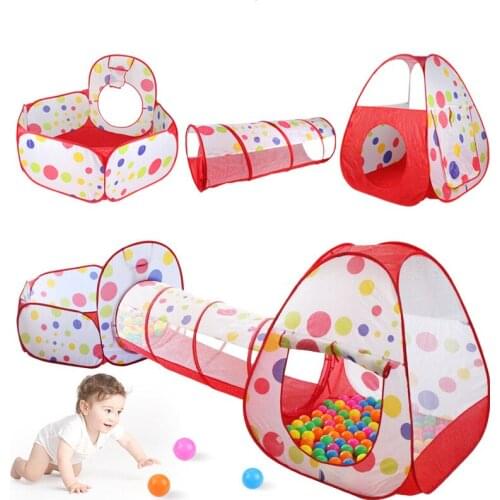 Kids Tent Crawl Tunnel Baby Ball Pool Balls Pit Portable Baby Large Playground Playpen Ball Pit Pool