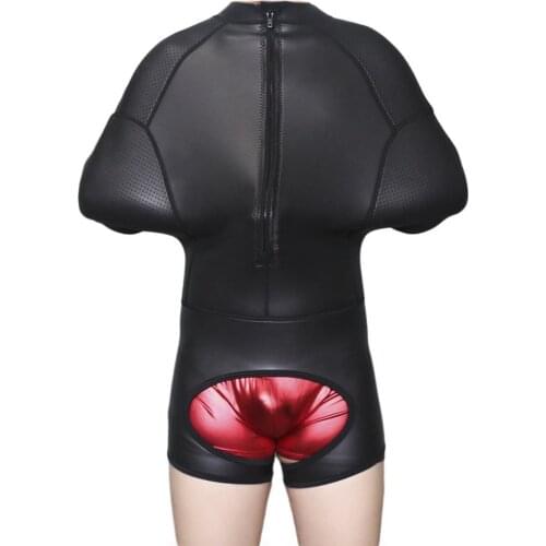 Erotic BDSM Slave Role Play Neoprene Bodysuit Gay Sexy Bondage Flirt Jumpsuit Couple Adult Game Sex Clothing For Couple