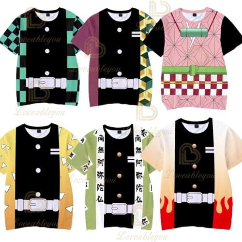 Kids 3T to 14T T Shirt Demon Slayer tshirt Kamado Tanjirou Nezuko Top Tees Streetwear hinazugawa Shizu Kimetsu No Yaiba T Shirt