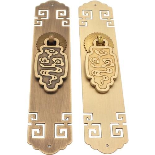 Chinese antique simple drawer knob furniture hardware Classical wardrobe cabinet shoe door handle closet cone vintage pull ring