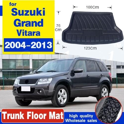 For Suzuki Grand Vitara 2004-2013 cargo Liner Tray Car Rear Trunk Cargo Mat Floor Sheet Carpet Mud Protective Pad