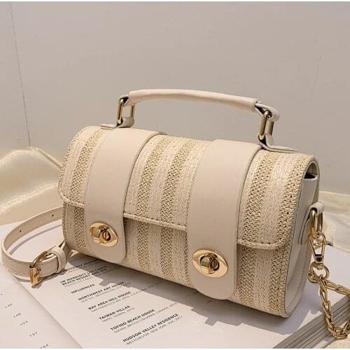 Weave Square Tote bag 2021 Summer New High-quality PU Leather Womens Designer Handbag Travel Shoulder Messenger Bag Purses