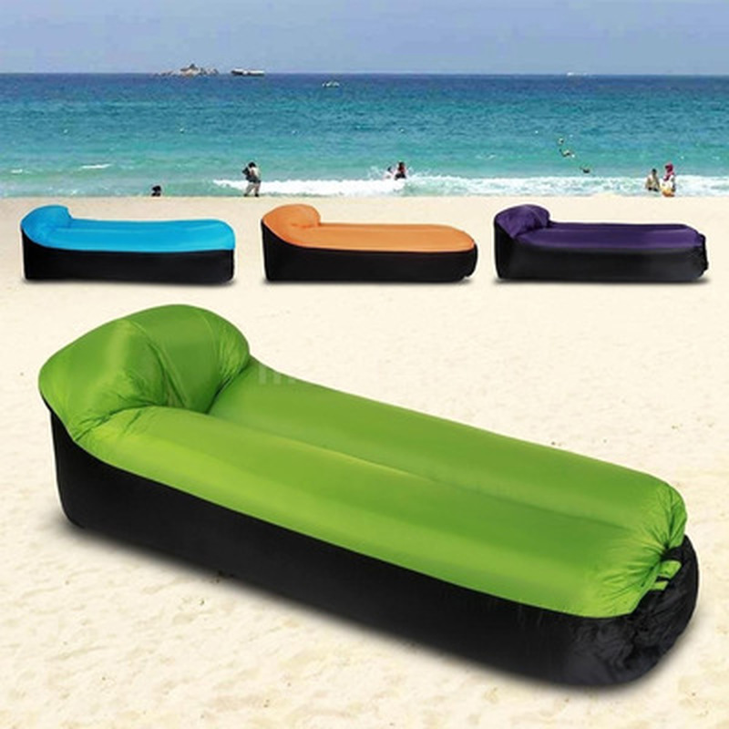 Adult Beach Lounge Chair Fast Folding Camping Sleeping Bag Waterproof Inflatable Sofa Bag Lazy Camping Sleeping Bags Air Bed