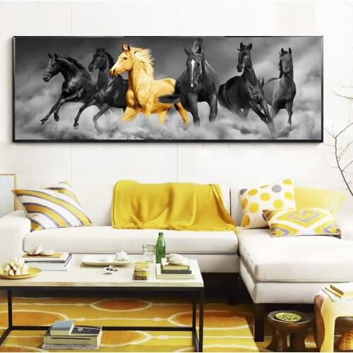 Horse Pentium Home Decoration Canvas Painting Bedroom bedside paintings Animal print pictures Dropshipping