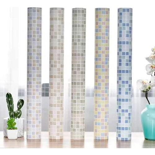 Mosaic Self Adhesive Peel And Stick Wallpaper Waterproof Ceramic Tile Stickers for Kitchen Bathroom Furniture Renovation