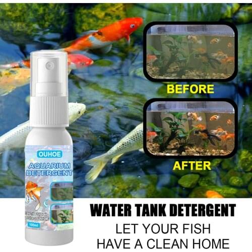Fish Pond Cleaning Algae Removal Agent Fish Tank Algae Removal And Moss Removal Agent Do Not Hurt Fish Aquarium Detergent Trendy