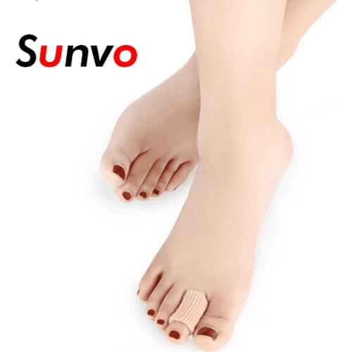 Sunvo Fabric Gel Finger Toes Protective Pad Hallux Valgus Bunion Calluses Corns Paronychia Blister Toes Care Pain Relief Inserts