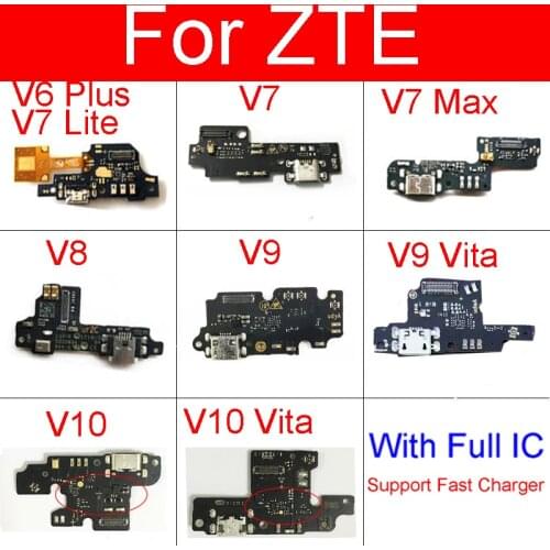USB Charger Jack Port Board For ZTE V8 V9 V10 Vita V7 Max V7 Lite V6 Plus BV0720 Chargring Plug Dock Microphone Board Parts