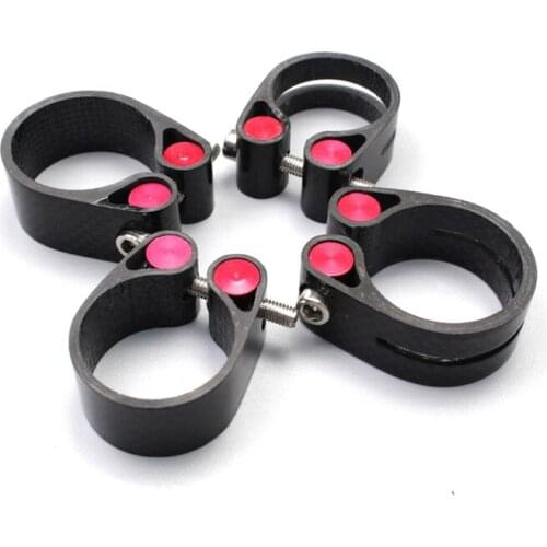 Full carbon fiber road bicycle seat post clamp bike seat tube clip 34.9mm 31.6 30.8 27.2mm seat rod clip clamps cycling parts