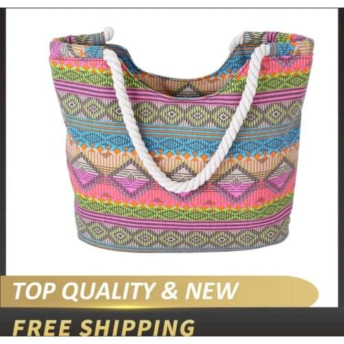 THREEPEAS Women Bag High Quality Canvas Striped Handbags Shoulder Bag Women